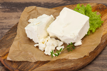 Greek traditional Feta soft cheese