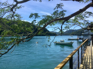 The Sakitsu village on the Amakusa Islands, famous for the church seen from the sea