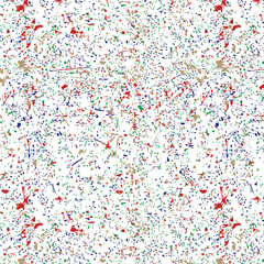 confetti on white background