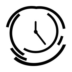 Time, clock, watch icon. Concept of UI design elements. Digital countdown app, user interface kit, mobile clock interface. Fast time logo, stop watch speed concept, quick delivery, express and urgent.