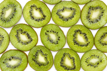 background of kiwi slices