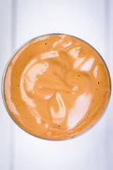 Iced Dalgona Coffee, a trendy fluffy creamy whipped coffee