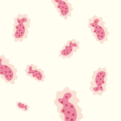 Obraz premium Pink virus background vector design