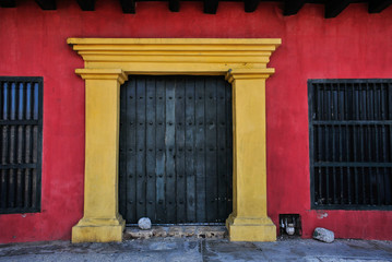 Cartagena ancient door,Colombia