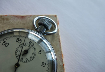 old pocket watch with stopwatch