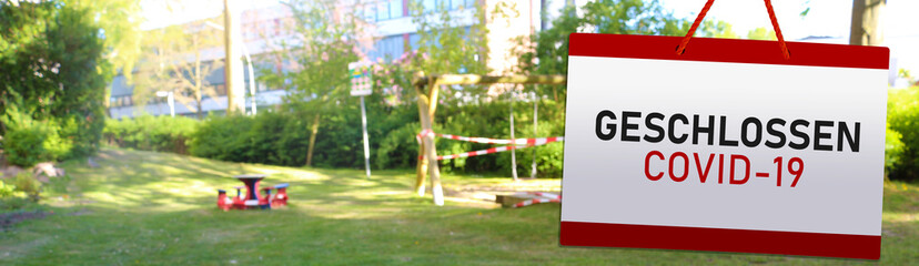 Spielplatz gesperrt
