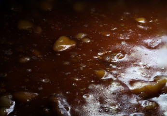 pistachio mulberry fruit pulp macro photo