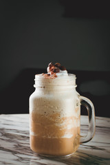 Ice frappe coffee