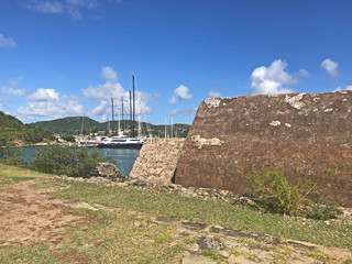 Powder Magazine at Fort Berkeley in Antigua and Barbuda, Caribbean, Lesser Antilles, West Indies...