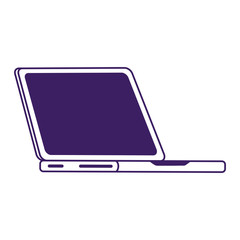 Isolated digital laptop vector design