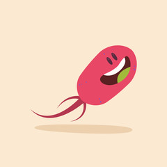 Happpy virus cartoon