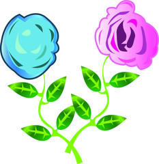 Flowers vector created in adobe illustrator.
