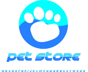 Pet store logo  for companies with pets.