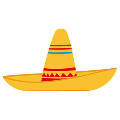 Isolated traditional mexican hat