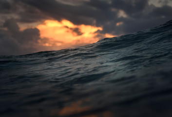Storm waves at sunset, Bondi Beach, Australia
