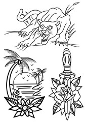 vector illustration of a lion