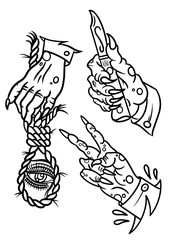 black and white fish