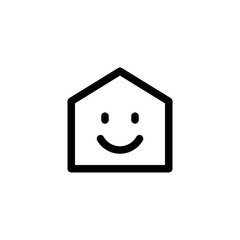 Home Menu User Interface Outline Icon Logo Vector Illustration
