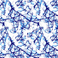 barbed wire on blue background