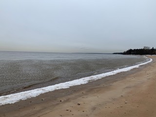 beach in the morning