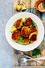 Fresh vegetable pancakes