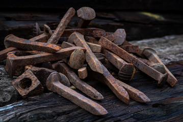 Old Railroad Spikes
