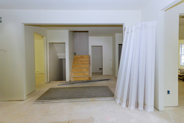 Interior construction of housing with renovation home