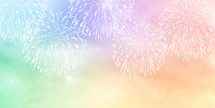 花火 夏 水彩 背景 Stock Vector Adobe Stock 花火 夏 水彩 背景 Stock Vector Adobe Stock
