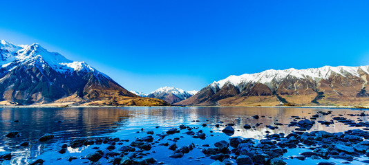 A Stunning Mountain Range Near Lake Ohau