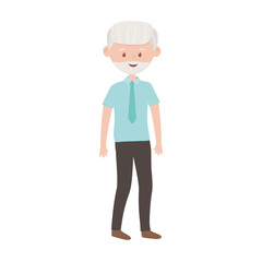 Isolated grandfather avatar vector design