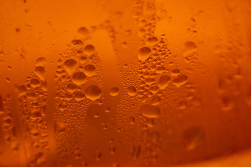 Dew on Orange Bottle
