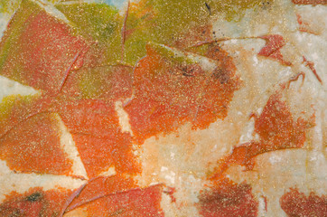 Colored pattern and spot on jadestone texture