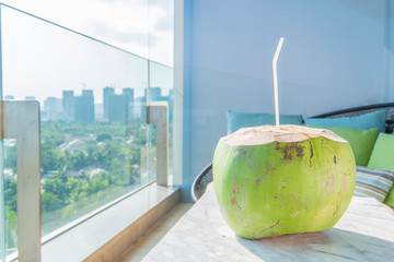 coconut on the table