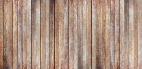 Old wood plank wall texture for decoration background or backdrop.