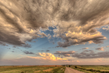 Fototapeta na wymiar Impending Severe Weather on the Great Plains During the Summertime