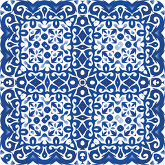 Traditional ornate portuguese azulejo.