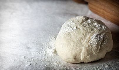 Home made italian pizza dough