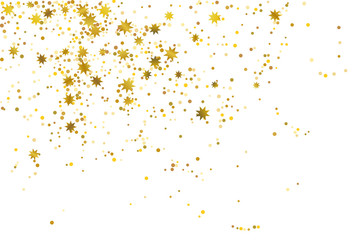 Golden glitter confetti.