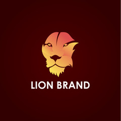 Lion Logo Vector Design Vector Illustration