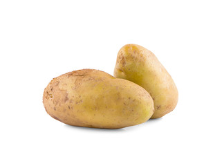 potatoes an isolated on white background