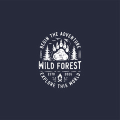 camping and outdoor logo