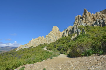 Footpath to Clay Cliffs, New Zealand