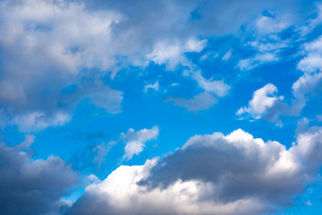 Blue sky with white clouds