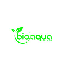 Abstract modern bio aqua serum logo template, vector logo for inspirations 