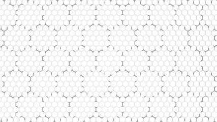 3d renderin gof Abstract background with hexagon