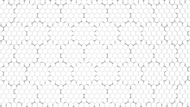 3d renderin gof Abstract background with hexagon