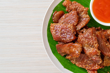 sun dried pork with sauce