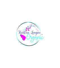 Creative modern Kristin Layne Organic logo template, vector logo for business and company identity 