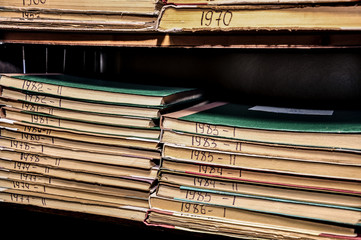 Fototapeta premium archive of old handwritten books