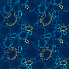 ovals in a linear style